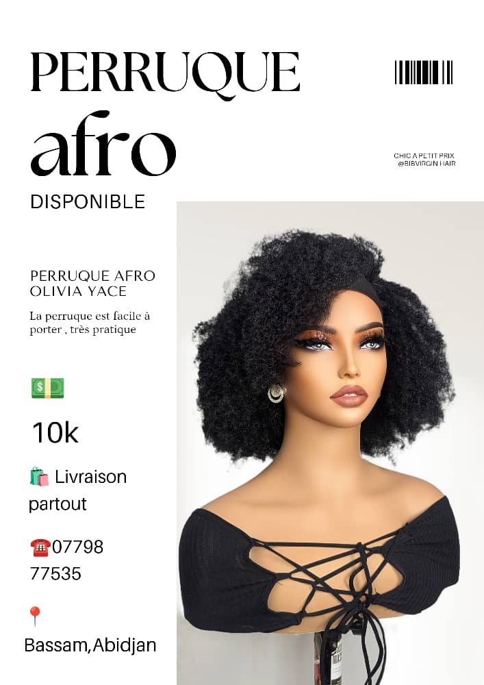 Perruque Afro - Olivia Yace